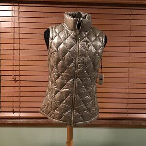 Calvin Klein Metallic Quilted Puffer Vest (NWT)